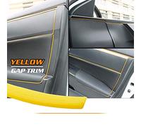 MASO - Finitura decorativa 3D universale per modanature interni auto, decorazioni pinstriping, in plastica ABS, con strumento per l’applicazione, 5 metri, colore: giallo