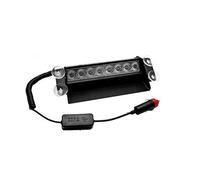 MASO K02015 Luce stroboscopica di emergenza 8 LED luce lampeggiante blu 3 modalità di lampeggiamento per auto, camion, caravan, polizia