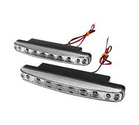MASO Luce di marcia diurna 2 x Super Bright White 8 LED DRL Auto Daytime Running Driving Light Head Lamp