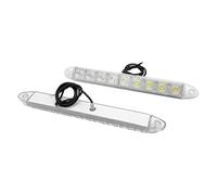 MASO Luce fendinebbia da auto a 9 LED, 2 pezzi, luce bianca, 12 V