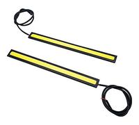Maso, luci di marcia diurna per auto, striscia LED COB, 12 V, ad alta potenza, impermeabile, flessibile, fendinebbia con nastro autoadesivo, universale, per veicoli da 12 V (confezione da 2)