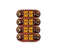 MASO, luci laterali a LED, indicatori di posizione laterali, 12 V, 24 V, universali, per rimorchi, furgoni, roulotte, camion, autocarri, autobus e auto