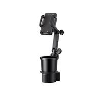 MASO Portabicchieri da auto con supporto per telefono, rotazione a 360°, con supporto per cellulare, compatibile con tutti gli smartphone