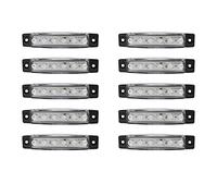 MASO Set di 10 luci laterali 6 LED bianco per camion rimorchio