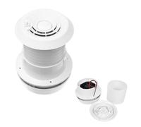 MASO Ventola di raffreddamento per auto, 12 V, camper, camper, ventilazione, silenziosa, a risparmio energetico, per case, rimorchi, viaggi, roulotte (ventola + ventola forte + luce LED)