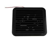 MASO Ventola di raffreddamento silenziosa unidirezionale da 12 V, con porta di scarico laterale, ventola di ventilazione per auto, camper, roulotte, furgoni (nero)