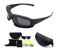 MASO X7 - Occhiali da sole sportivi polarizzati, occhiali tattici militari, con 4 lenti intercambiabili, occhiali di protezione per uomini/donne, per corsa/ciclismo/sci/pesca