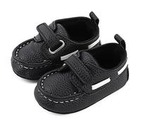 MASOCIO Mocassini Neonato Scarpe Primi Passi Bimbo Mocassino Scarpine 0 Scarpette Eleganti Taglia 18 3-6 Mesi Nero