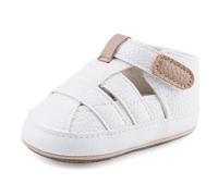 MASOCIO Sandali Neonato Estivi Maschio Sandalo Scarpe Primi Passi Bimbo 9 Estive Scarpine Taglie 19 6-12 Mesi Bianco