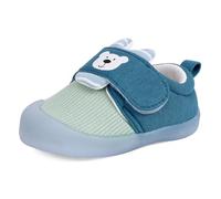 MASOCIO Scarpe Neonato Scarpine Primi Passi Maschio Scarpette Bambino Bimbo Taglia 21 Blu (Taglia Produttore: CN 17)
