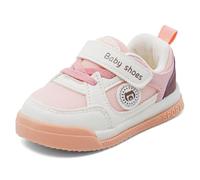 MASOCIO Scarpe Primi Passi Bimbo Scarpine Neonato Bambino Maschio Baby Boy Shoes Scarpette Antiscivolo Taglia 21 Bianco Rosa