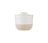 Mason Cash Barattolo in gres porcellanato da 700 ml con coperchio ermetico, design provinciale francese con motivo a cuore, ideale per tè, caffè, zucchero, riso