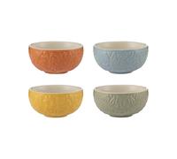 Mason Cash Home to Roost - Set di 4 ciotole da 200 ml in gres porcellanato, stile popolare gallina e galletto, multicolore, piatti per salse e dessert, lavabili in lavastoviglie e adatti al microonde