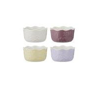Mason Cash in The Meadow - Set di 4 pirottini da 12 x 6 cm, 260 ml, in gres porcellanato goffrato floreale, per dessert, salse e snack, da forno a tavola