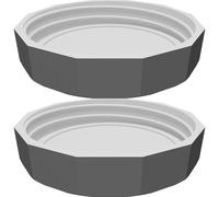 Mason Jar Screw Lid for Wide Mouth - Compatible with Ball and Generic Pint