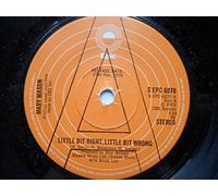 Mason, Mary Little Bit Right Little Bit Wrong 7" Epic SEPC 6078 EX 1978