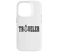 Mason Square & Compass Massonic Traveler Shriner Massone Custodia per iPhone 14 Pro
