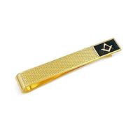 Masonic Freemasons Black & Gold Masonic Tieslide - Velvet Pouch