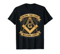 Masonic_symbol con "Affrontare il_EAST, Building Unity" S&C Maglietta