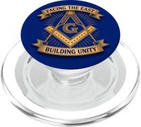 Masonic_symbol con "Affrontare il_EAST, Building Unity" S&C PopSockets PopGrip per MagSafe