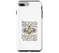 Masonic_symbol con "Beyond the_rituals, Masonic_virtues" S&C Custodia per iPhone 7 Plus/8 Plus