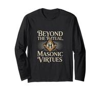 Masonic_Symbol con Beyond The_Rituals, Masonic_Virtues S&C Maglia a Manica