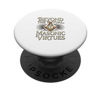 Masonic_symbol con "Beyond the_rituals, Masonic_virtues" S&C PopSockets PopGrip Adesivo