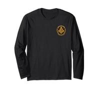 Masonic_symbol con "United in the Craft and Brotherhood" S&C Maglia a Manica