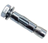 MASONMATE MAMLSAM1045 - Tassello di ancoraggio a bullone esagonale M10 x 45 mm (50), argento