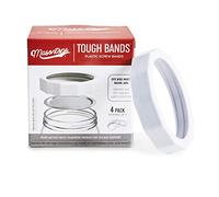Masontops Bande Resistenti - Bande Filettate per Barattoli Mason a Bocca Larga - Ricambi in Plastica di Qualità Premium per Guarnizioni e Coperchi di Barattoli