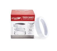 Masontops Bande Resistenti - Bande Filettate per Barattoli Mason a Bocca Regolare - Ricambi in Plastica di Qualità Premium per Guarnizioni e Coperchi di Barattoli