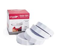 Masontops Tough Tops - Coperchio per barattoli a bocca regolare, bianco, in plastica senza BPA, coperchi riutilizzabili e durevoli