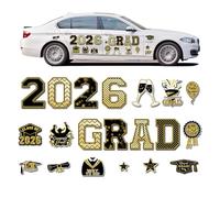 Masoog Calamite per auto, 20 pezzi riutilizzabili decorazioni per veicoli, calamite per frigorifero di laurea 2026, per porte del garage, cassette delle lettere, lavastoviglie, forni a microonde