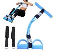 Masoog Fascia Di Resistenza Pedal Puller - Puller Di Trazione A 3 Tubi | Con maniglia fasce di resistenza per Yoga | per la Casa, Palestra, Sit-up, Allenamento, Terapia Fisica,