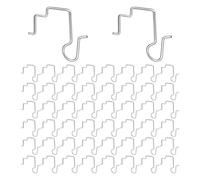 Masoog Ganci Appendini - 50 Pezzi Resistenti - Ganci Per Per Il Natale - Per Gazebo Giardino Festivo Casa Linea Del Tetto E Grondaie Patio Garage