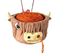 Masoog Guscio in filato per lavorare a maglia, impedisce lo slittamento, supporto per filati, con coperchio per appassionati di maglia