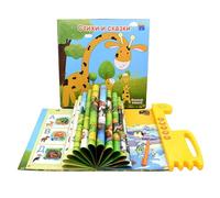 Masoog Libri parlanti - Giocattolo per imparare le lingue con funzione sonora | Giocattolo educativo interattivo per bambini a casa in viaggio