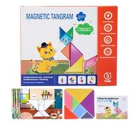Masoog Pattern per Bambini, Giochi Magnetici Educativi, Puzzle di Forme Geometriche, per Bambini Dai 3 Anni Asilo Scuola Materna Primaria Matematica