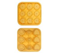 Masoog Vaschetta del Ghiaccio - Antiaderente Multiuso a 9 Scomparti | Vassoio Ghiaccio Rosa Silicone - Per Whiskey, Cocktail, Bibite, Succhi, Limonata, Yogurt, Festa, Piscina, Cucina, Vita Quotidiana,
