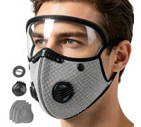 Masque For Dust - Copertura facciale con filtro al carbone e occhiali regol