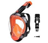 Masque Snorkeling Intégral - 11.15 Inch Masque Plongée Complet | Mąsk de Plongée Intégral- ÉQuipement Avec Drainage Automatique & Support Caméra for Respiration Facile En Snorkeling Voyage Ou Vacances