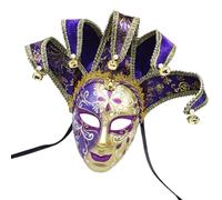 Masquerade Con Campane Commedia Vintage Commedia Per Uomini Donne Masquerade Proms Halloween Cosplay Partito