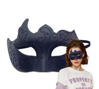 Masquerade da uomo - Mezza maschera classica con cinghie regolabili, costruzione leggera e finitura liscia per un comodo utilizzo | Mardi Gras vintage per costume da mascherata