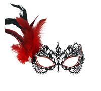 Masquerade Donne Veneziane Mezza Viso Pizzo Halloween Cosplay Party Per Halloween Carnevale Festa Strass Mascherata Per Le Donne