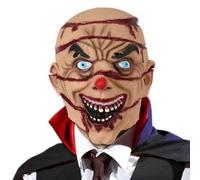 Masquerade Face Cover, Creative Latex Headgear, 7.87x7.87x11.81 Inches, Realistic Costume Accessory, Bloody Dress Up Masks for Cosplay Role Play Halloween Festival Performance Stage Theater Event