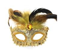 Masquerade Mask Donna, Maschera da Ballo in Piume Elegante per Feste e Eventi Speciali con Design Unico e Decorazioni Raffinate per Una Serata Indimenticabile
