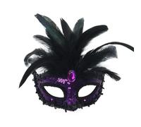 Masquerade Mask Donna, Maschera da Ballo in Piume Elegante per Feste e Eventi Speciali con Design Unico e Decorazioni Raffinate per Una Serata Indimenticabile