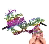 Masquerade Masque - Maschera da donna in pizzo per Halloween, accessorio per costume di Halloween