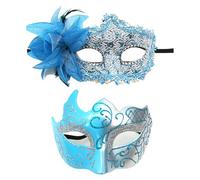 Masquerade Sequins Caveman MardiMasquerade Sequins Caveman Mardi Una volta Intorno Al Mondo, Blu scuro, Taglia unica