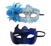 Masquerade Sequins Caveman MardiMasquerade Sequins Caveman Mardi Una volta Intorno Al Mondo, Blu, Taglia unica